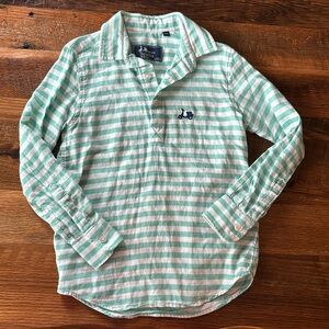 Scotta junior collection seafoam Green Striped Kids Shirt 5/6